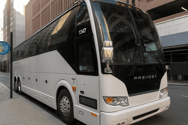 a Charter Bus Rental Huntington Park coach bus